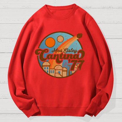 Vintage Hangout 77 Geek Cotton Sweatshirt