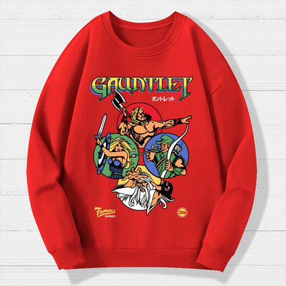 Gauntlet Retro Vintage Arcade Gaming Geek Cotton Sweatshirt