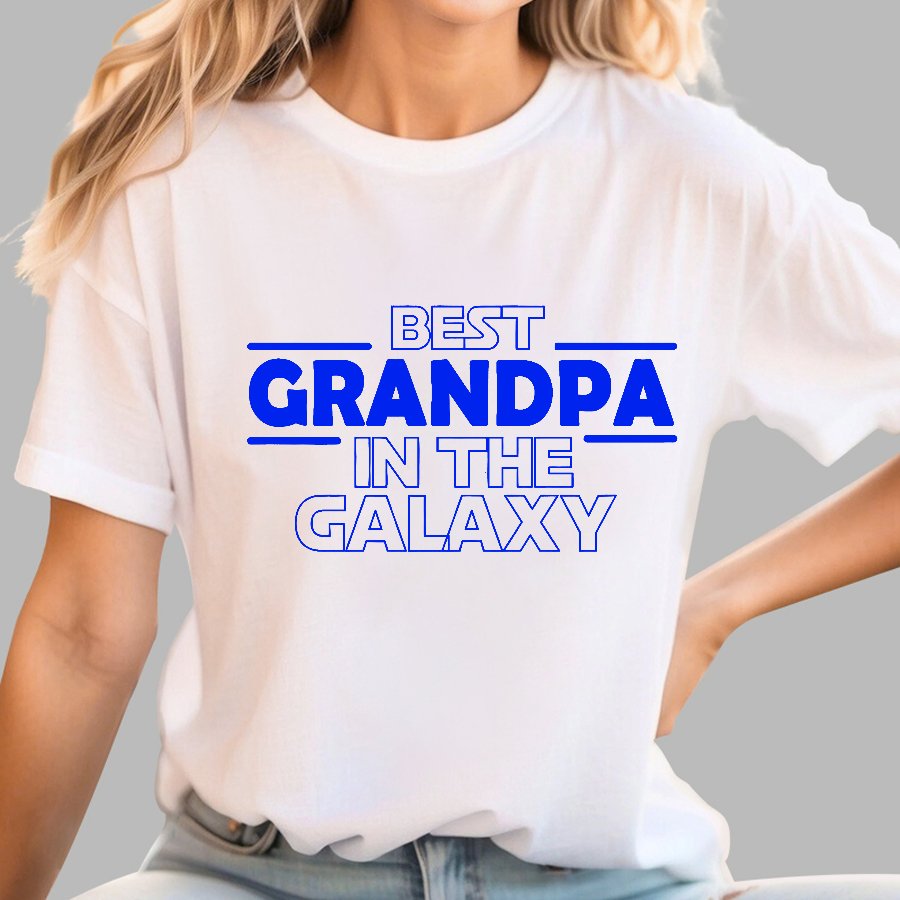 Best Grandpa in the Galaxy Geek T-Shirt