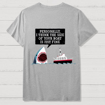 Polite Sharks Nerdy Back Printing Geek T-Shirt