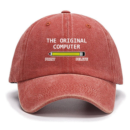 The Original Computer Print Delete Funny Graphic Printing Cotton Hat