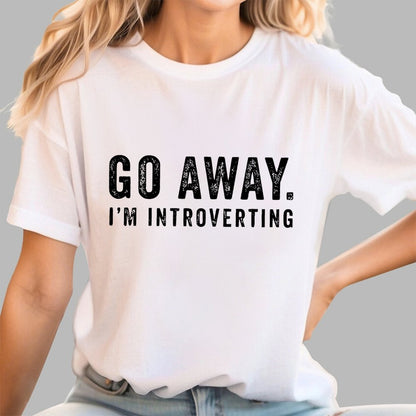 Go Away I'm Introverting Geek T-Shirt