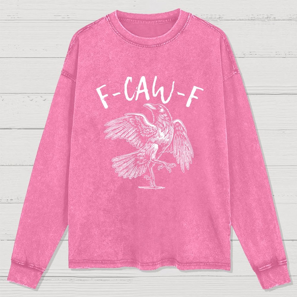 F-Caw-F Washed Long Sleeve Tee