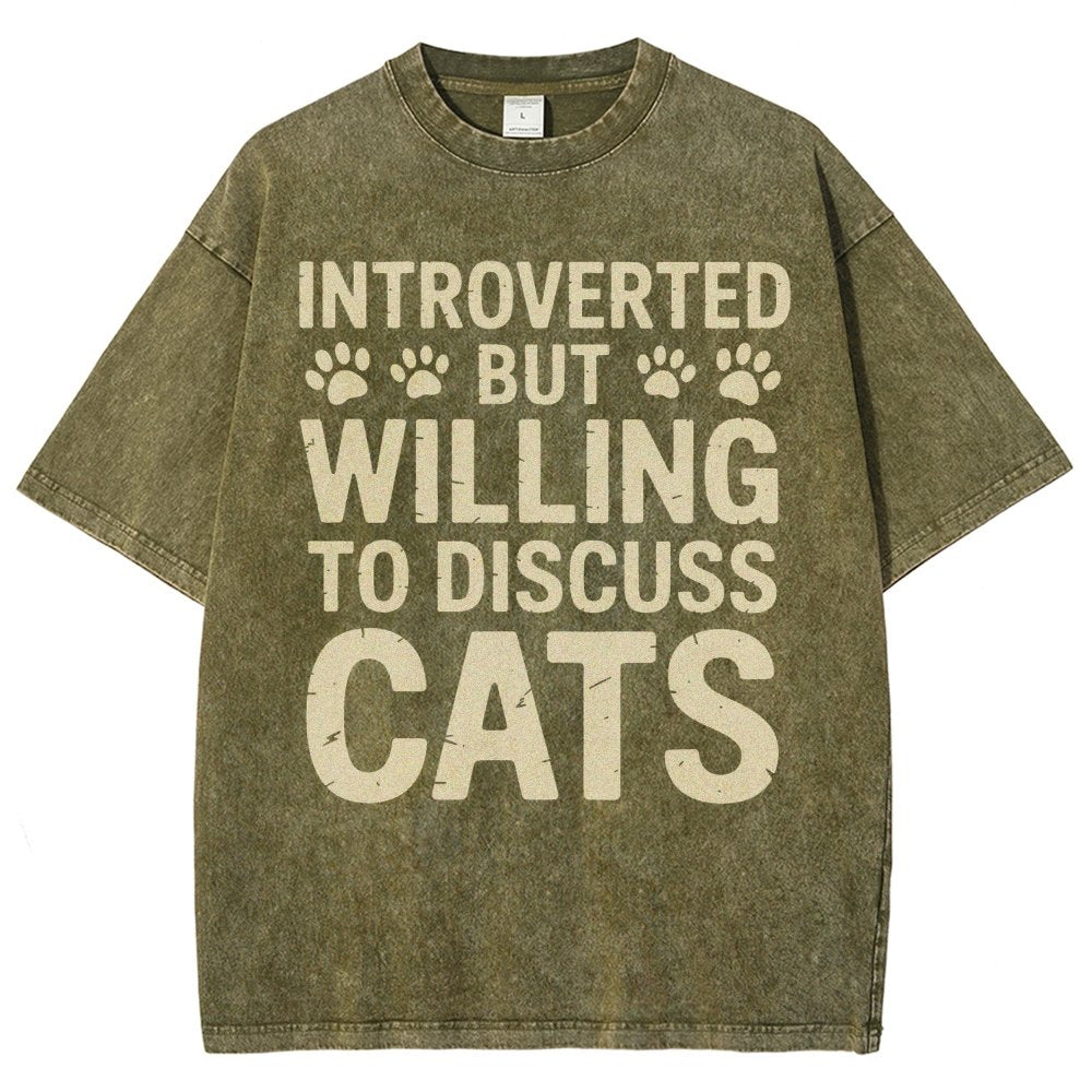Introverted Vintage Distressed T-shirt
