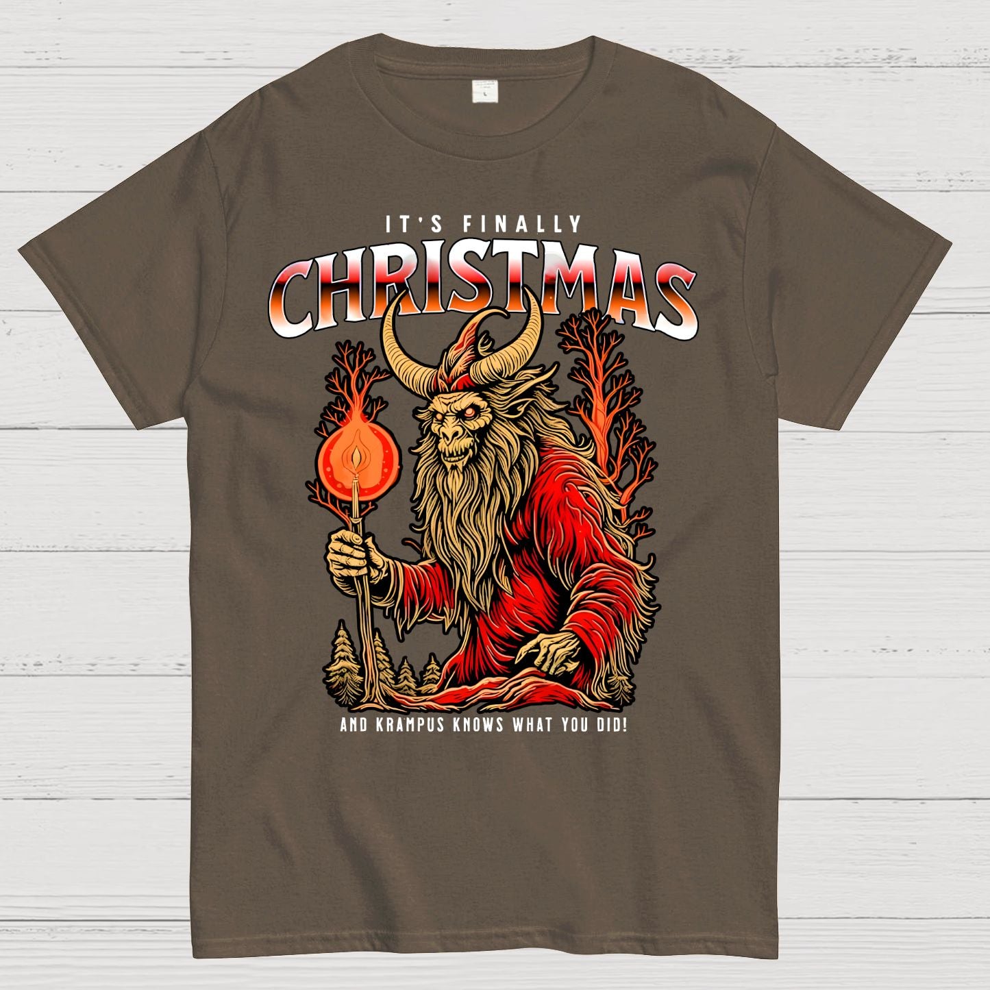 It's Finally Christmas And Krampus Knows What You Did Geek T-Shirt