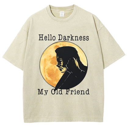 Hello Darkness My Old Friend Vintage Distressed T-shirt