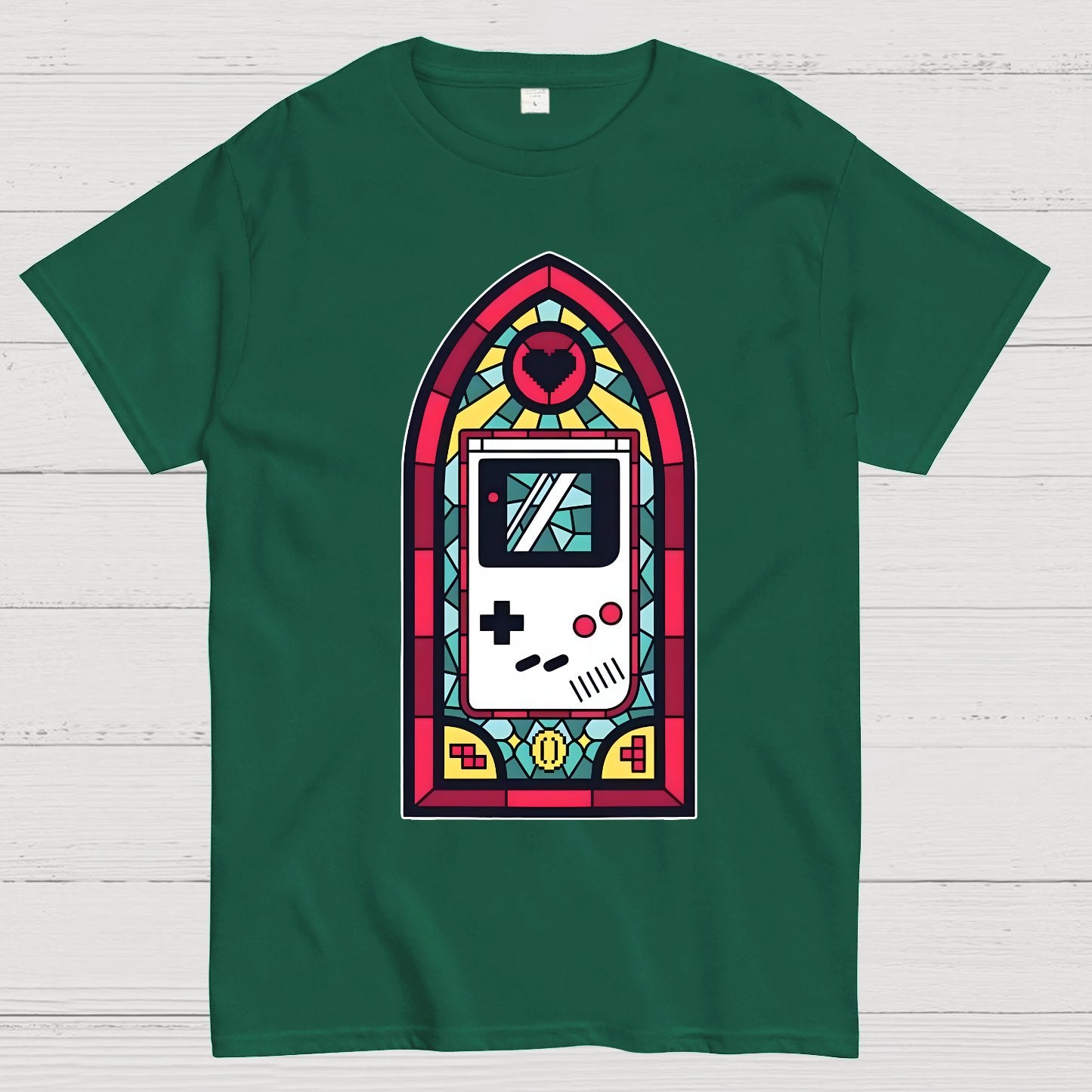 8bit Stained Glass Geek T-Shirt