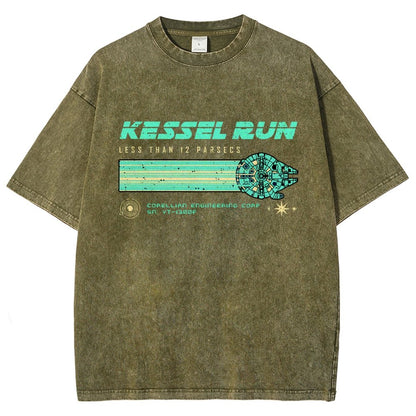 Retro Vintage Parsecs Vintage Distressed T-shirt