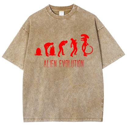 Mystery Creature Evolution Vintage Distressed T-shirt