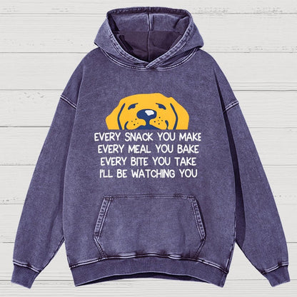Every Snack You Make Vintage Distressed Hoodie