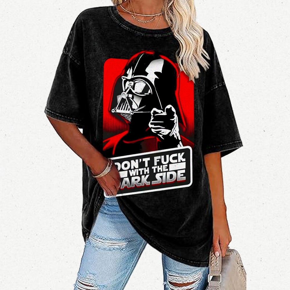 Dark Power Vintage Distressed T-shirt