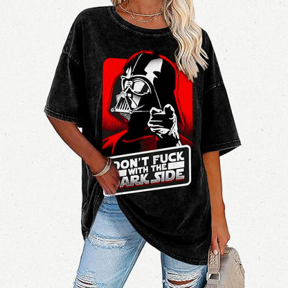 Dark Power Vintage Distressed T-shirt