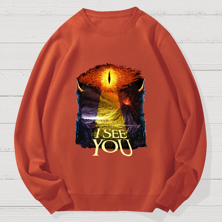 I See You Geek Cotton Sweatshirt