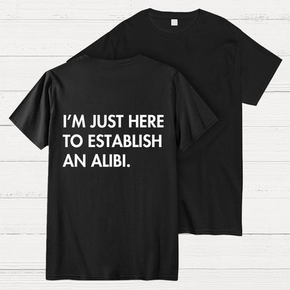 Alibi  Back Printing Geek T-Shirt