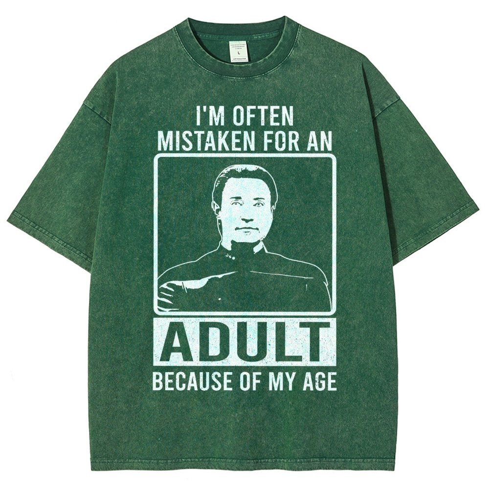 I'm Often Mistaken For An Adult Because Of My Age Vintage Distressed T-shirt