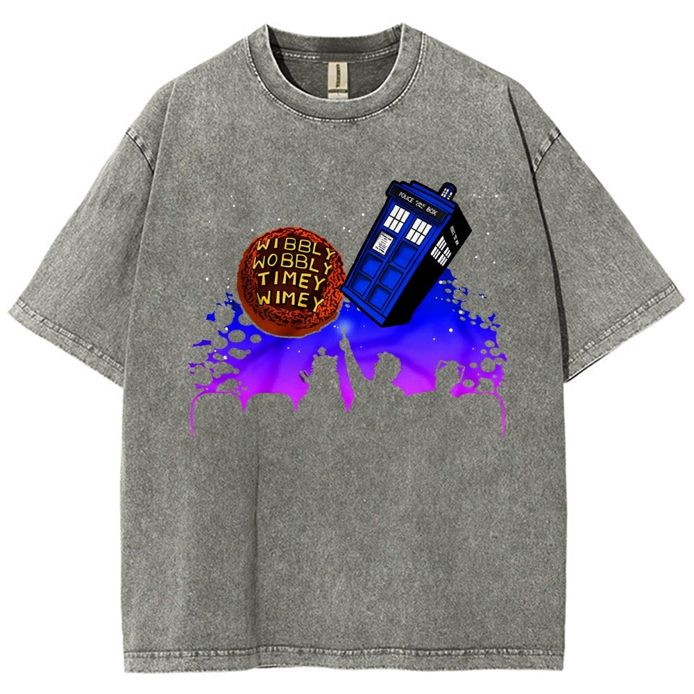Wibbly Wobbly Timey Wimey   Vintage Distressed T-shirt