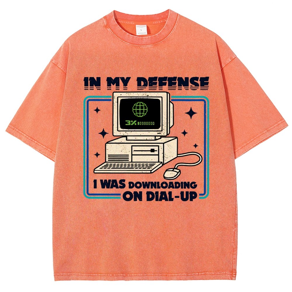 Defense Protocol Dial-Up Vintage Distressed T-shirt