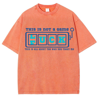 THIS IS NOT a Game — F(L)UCK Vintage Distressed T-shirt