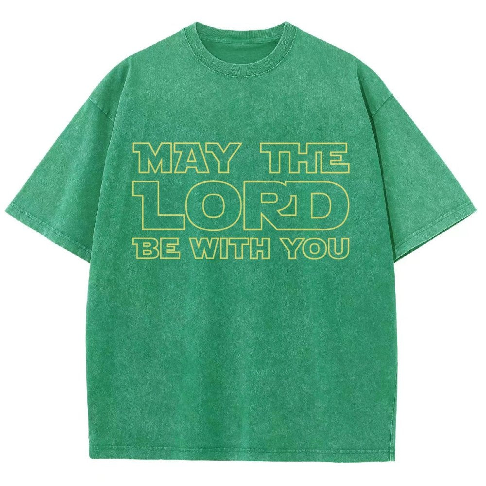 May The Lord be with you Vintage Distressed T-shirt
