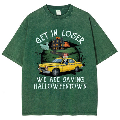Get in Loser Halloween Vintage Distressed T-shirt