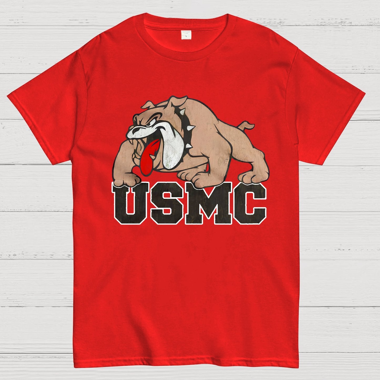 Bulldog USMC Geek T-Shirt