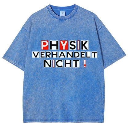 Physik verhandelt nicht Vintage Distressed T-shirt