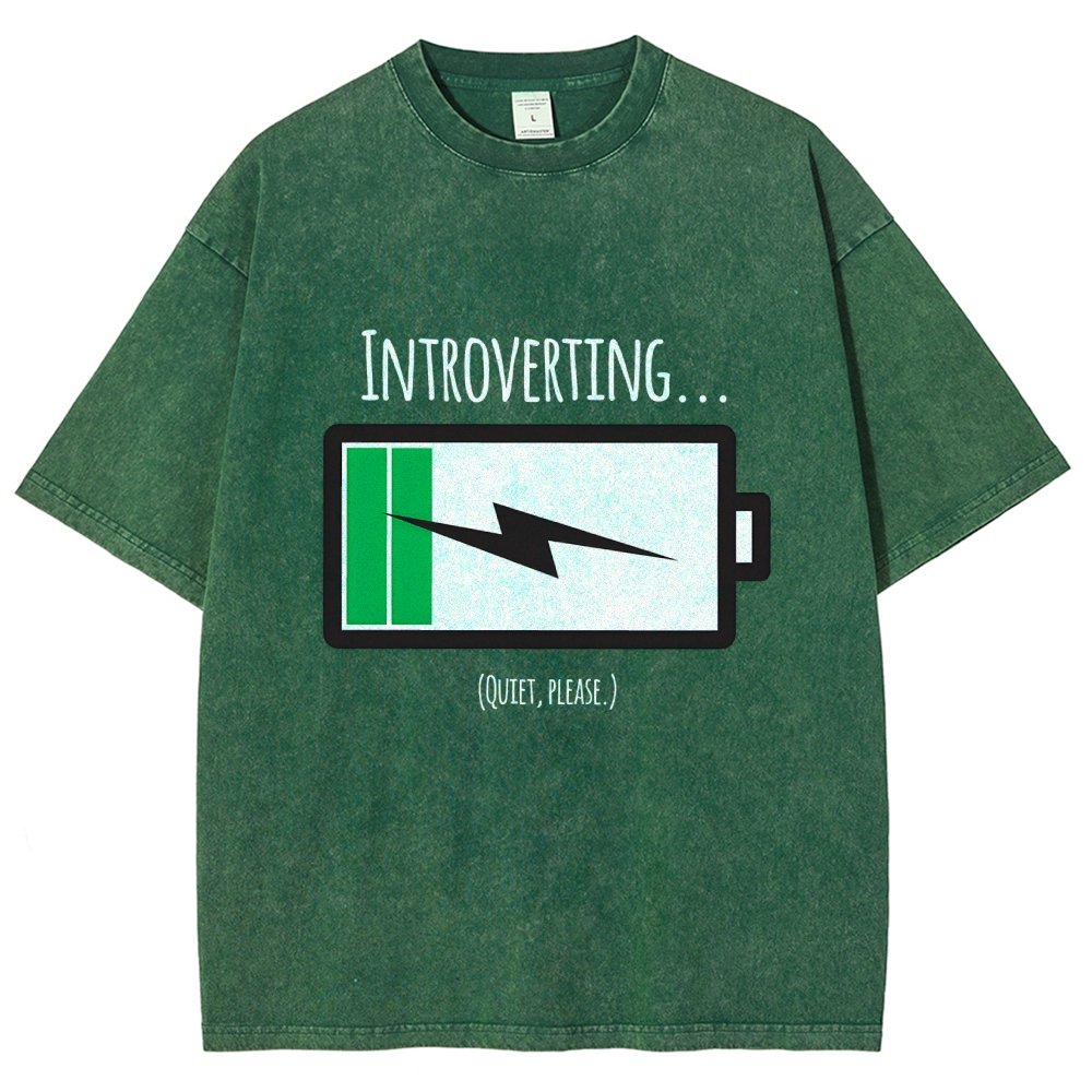 Introverting Vintage Distressed T-shirt