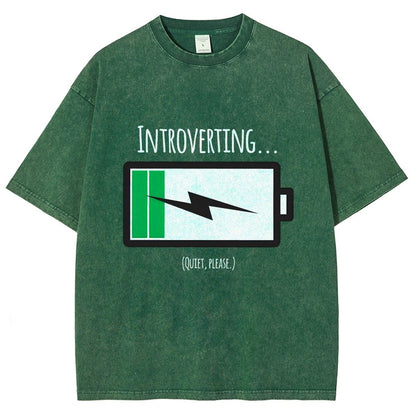 Introverting Vintage Distressed T-shirt