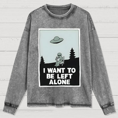 Extraterrestrial Introvert Washed Long Sleeve Tee