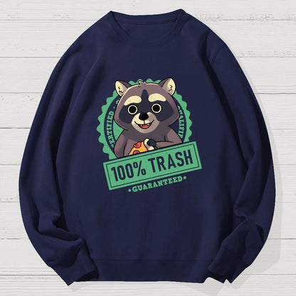 100% Cute Trash Panda Raccoon Seal Geek Cotton Sweatshirt