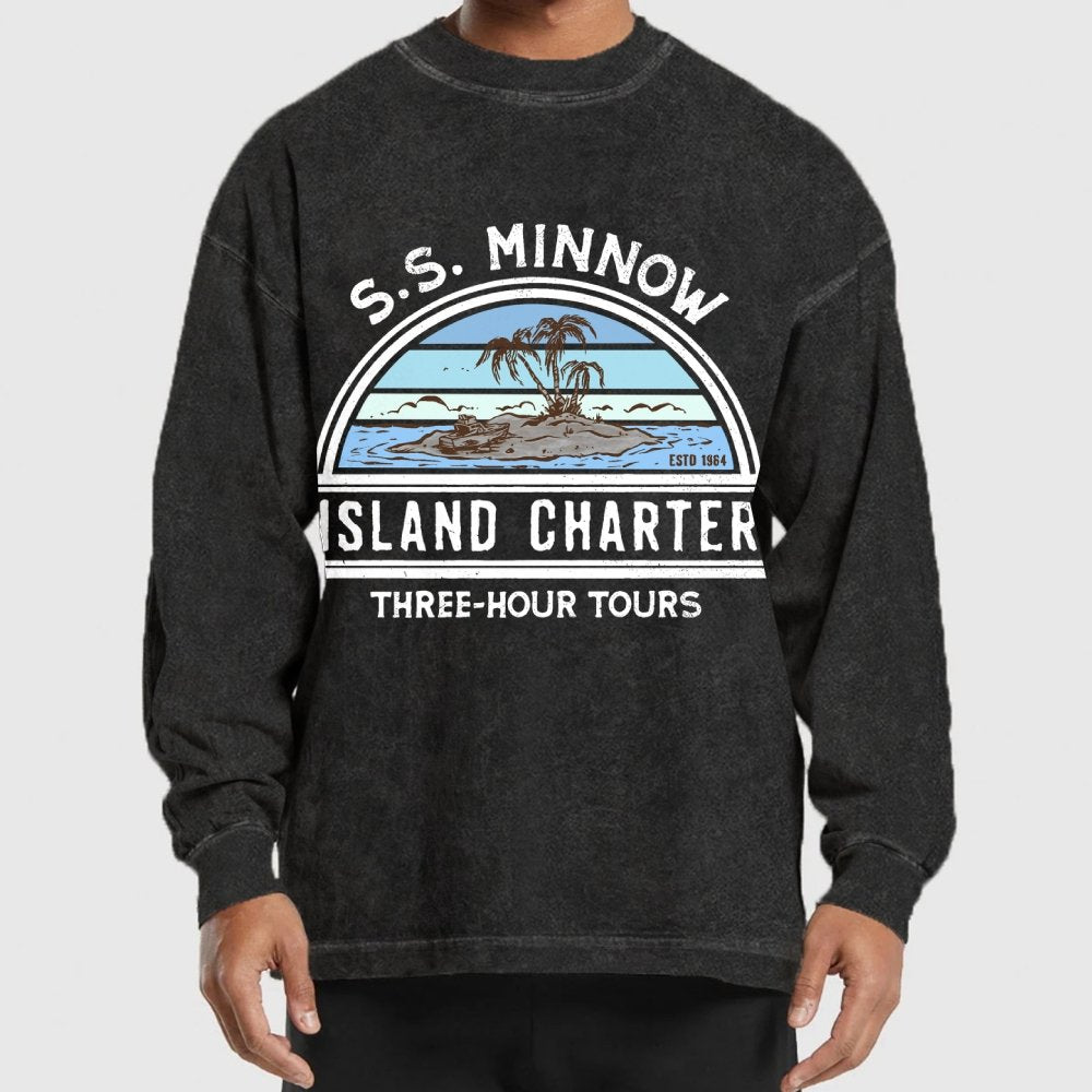 Tour 3 Hours Washed Long Sleeve Tee