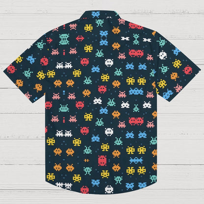 Retro Gaming Graffiti Art Print Geek Hawaiian Shirt