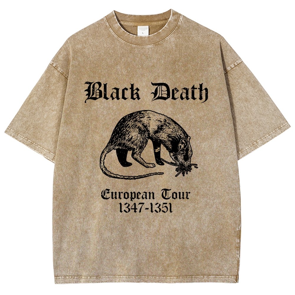 Black Death European Tour Vintage Distressed T-shirt