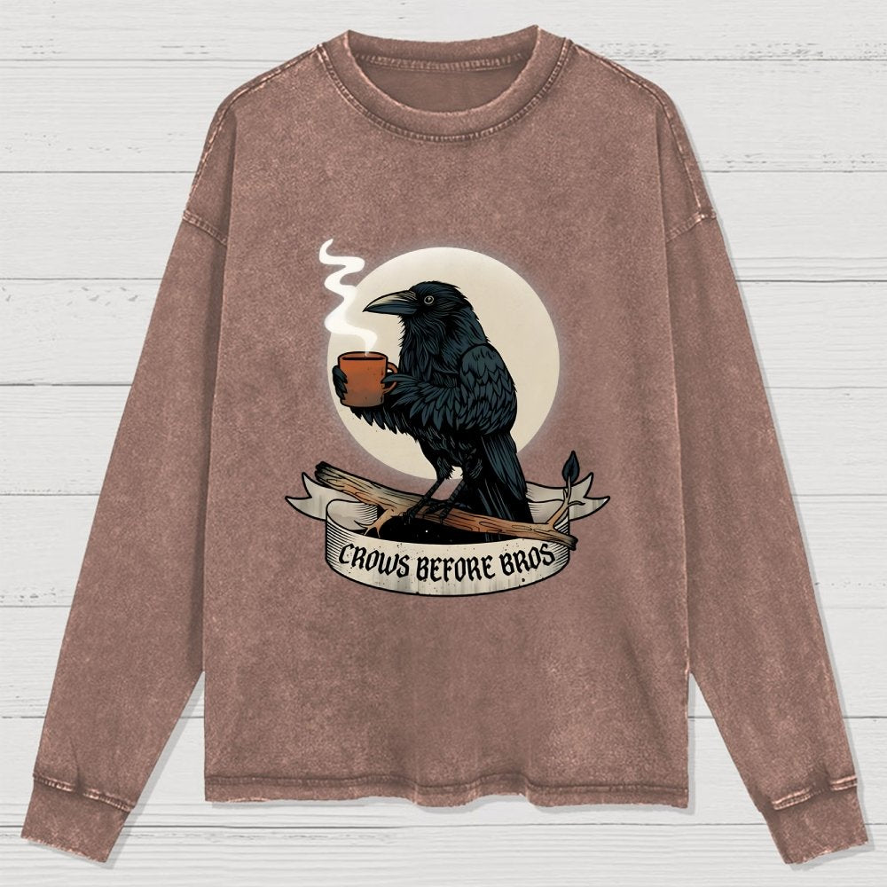 Crows Before Crows Washed Long Sleeve Tee