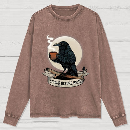 Crows Before Crows Washed Long Sleeve Tee