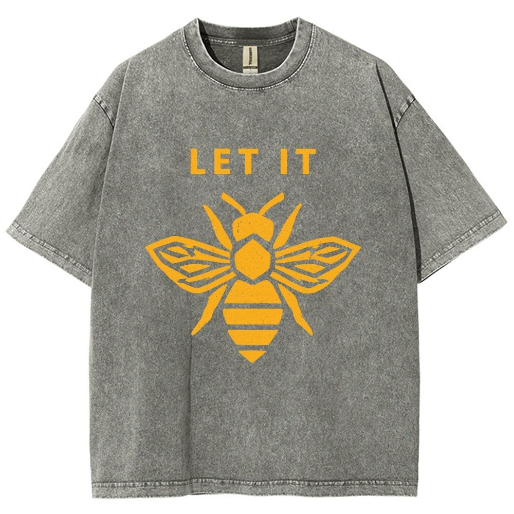 Let It Bee Vintage Distressed T-shirt