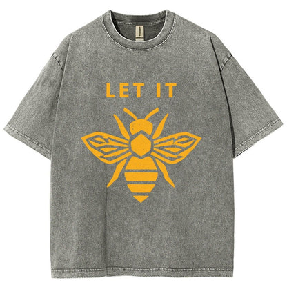 Let It Bee Vintage Distressed T-shirt