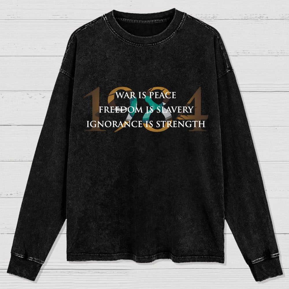 Nineteen Eighty Four Washed Long Sleeve Tee
