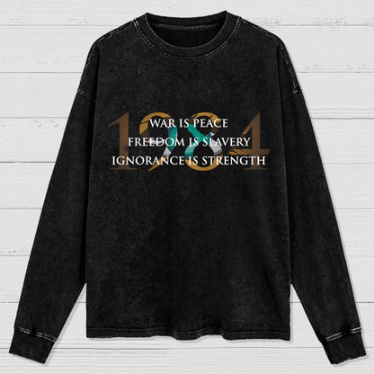 Nineteen Eighty Four Washed Long Sleeve Tee
