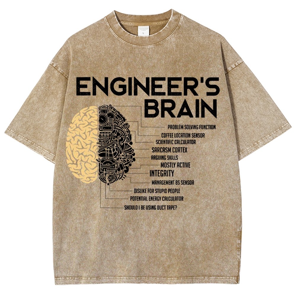 Funny Engineer Vintage Distressed T-shirt
