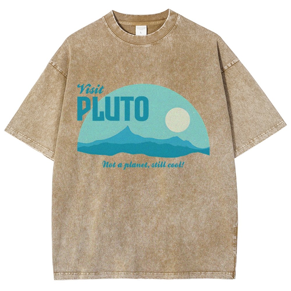 Visit Pluto Vintage Distressed T-shirt