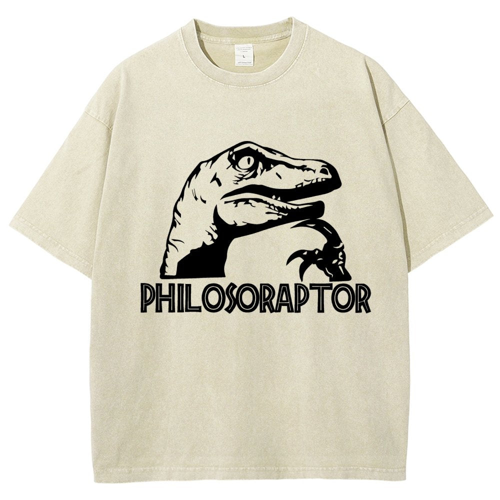 Philosoraptor Vintage Distressed T-shirt