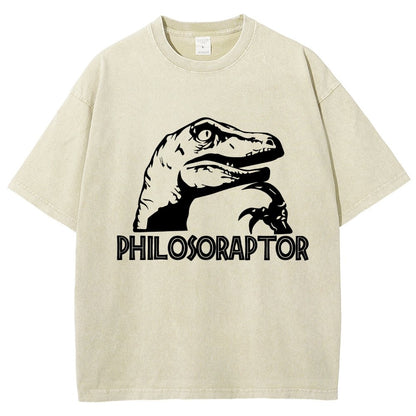 Philosoraptor Vintage Distressed T-shirt