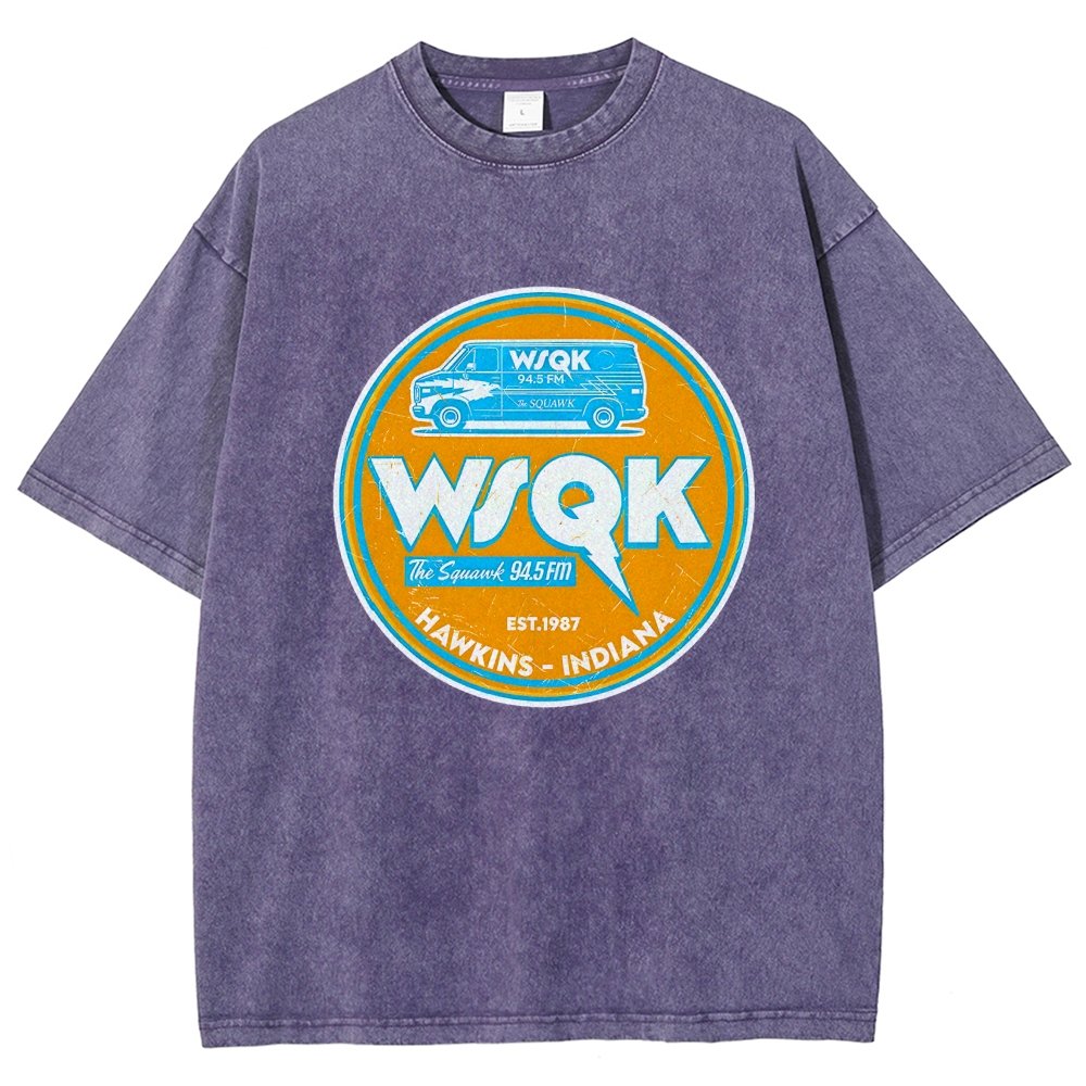 WSQK the Squawk Vintage Distressed T-shirt