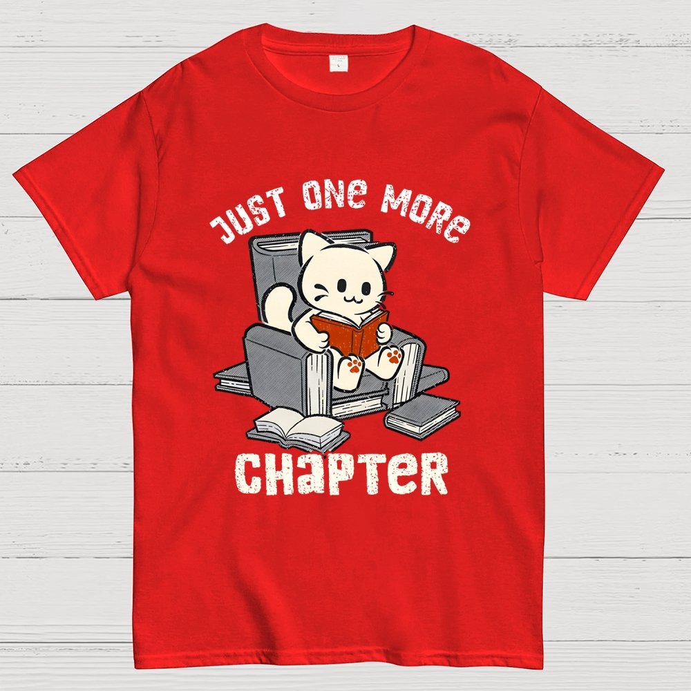 Just One More Chapter Cat Geek T-Shirt