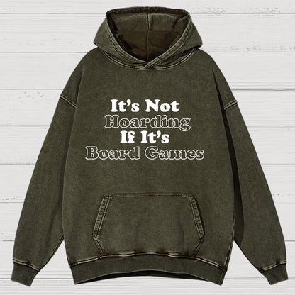Its Not Hoarding If Its Board Games Vintage Distressed Hoodie