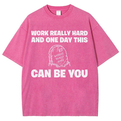 R.I.P. Worked Really Hard Vintage Distressed T-shirt