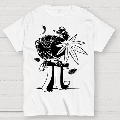 Chicken, π, Marijuana, Sarcasm Geek T-Shirt