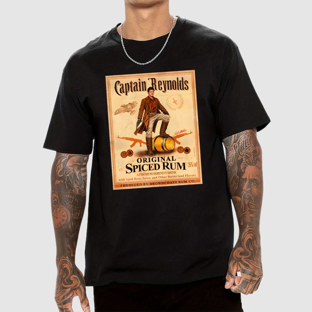 Captain Rogers Spiced Rum Geek T-Shirt
