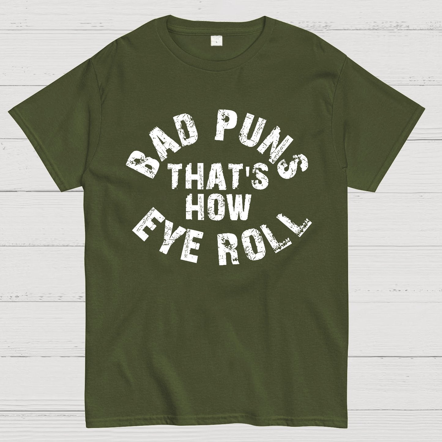 Bad Puns Eye Roll Geek T-Shirt